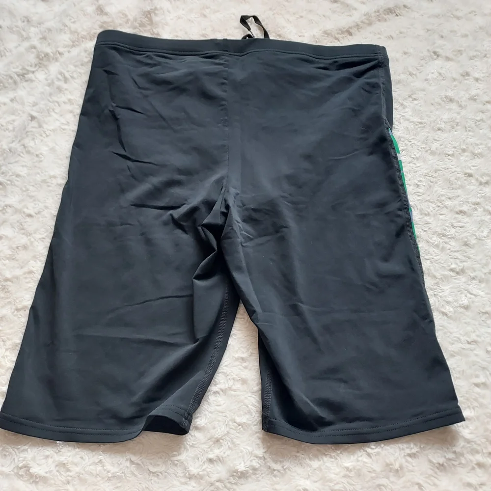 Arena Men’s Carbonite Jammers Black with Green Design Panels Competiton Swim